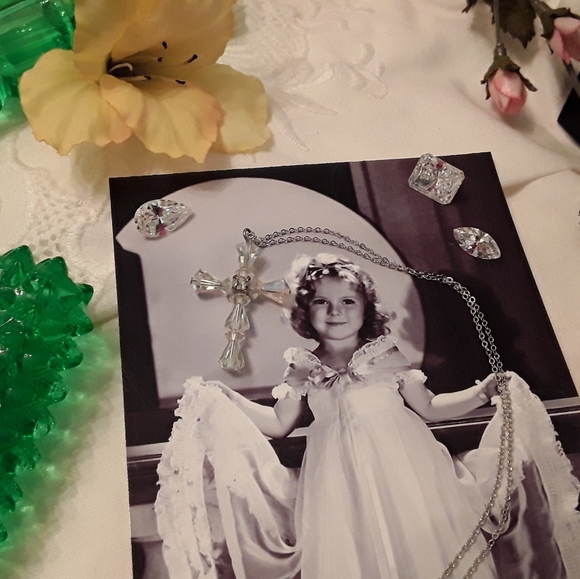 VTG 925 STERLING AURORA BOREALIS CRYSTAL NECKLACE - Picture 8 of 14